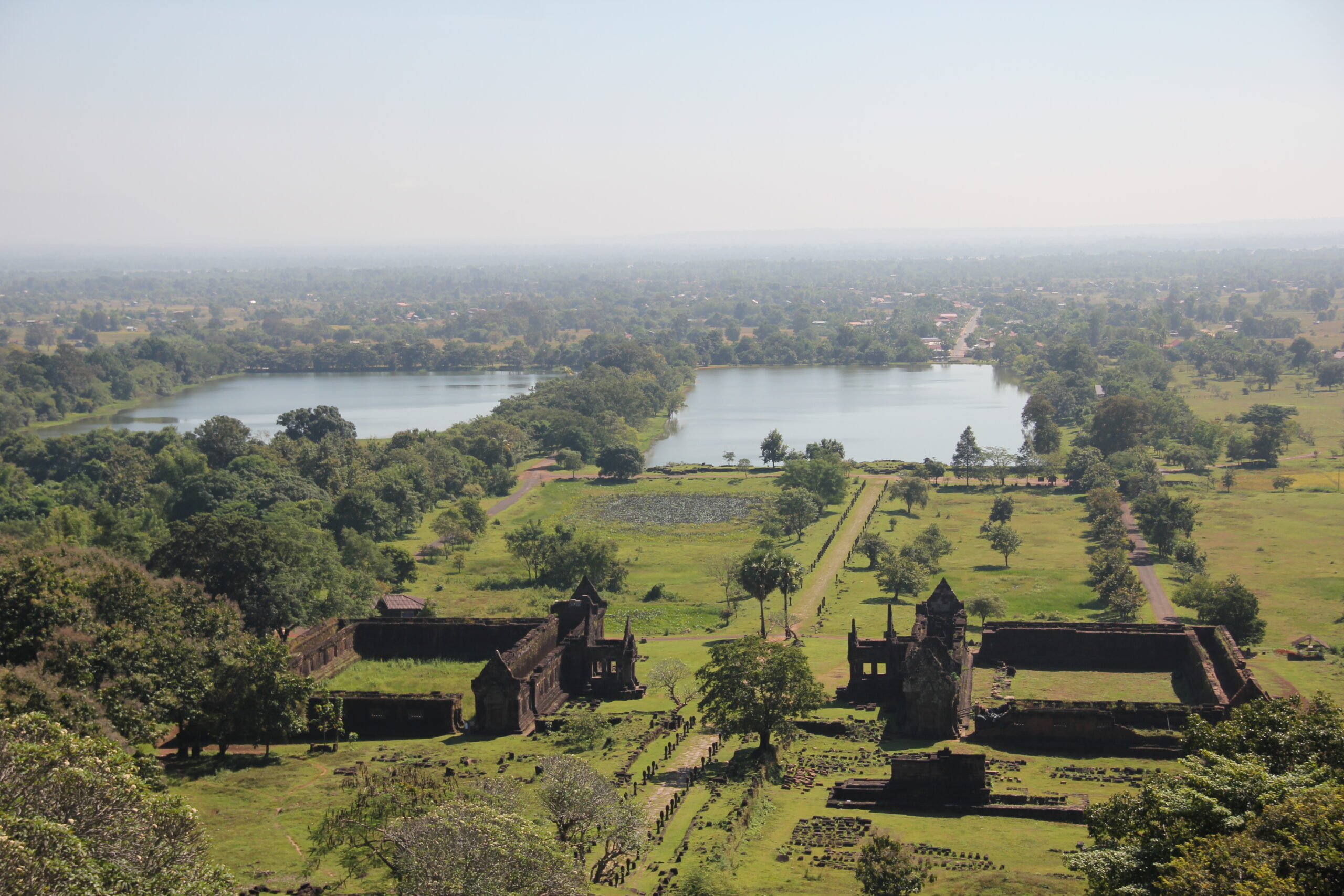 Champasak - Vat Phu - birds eye view