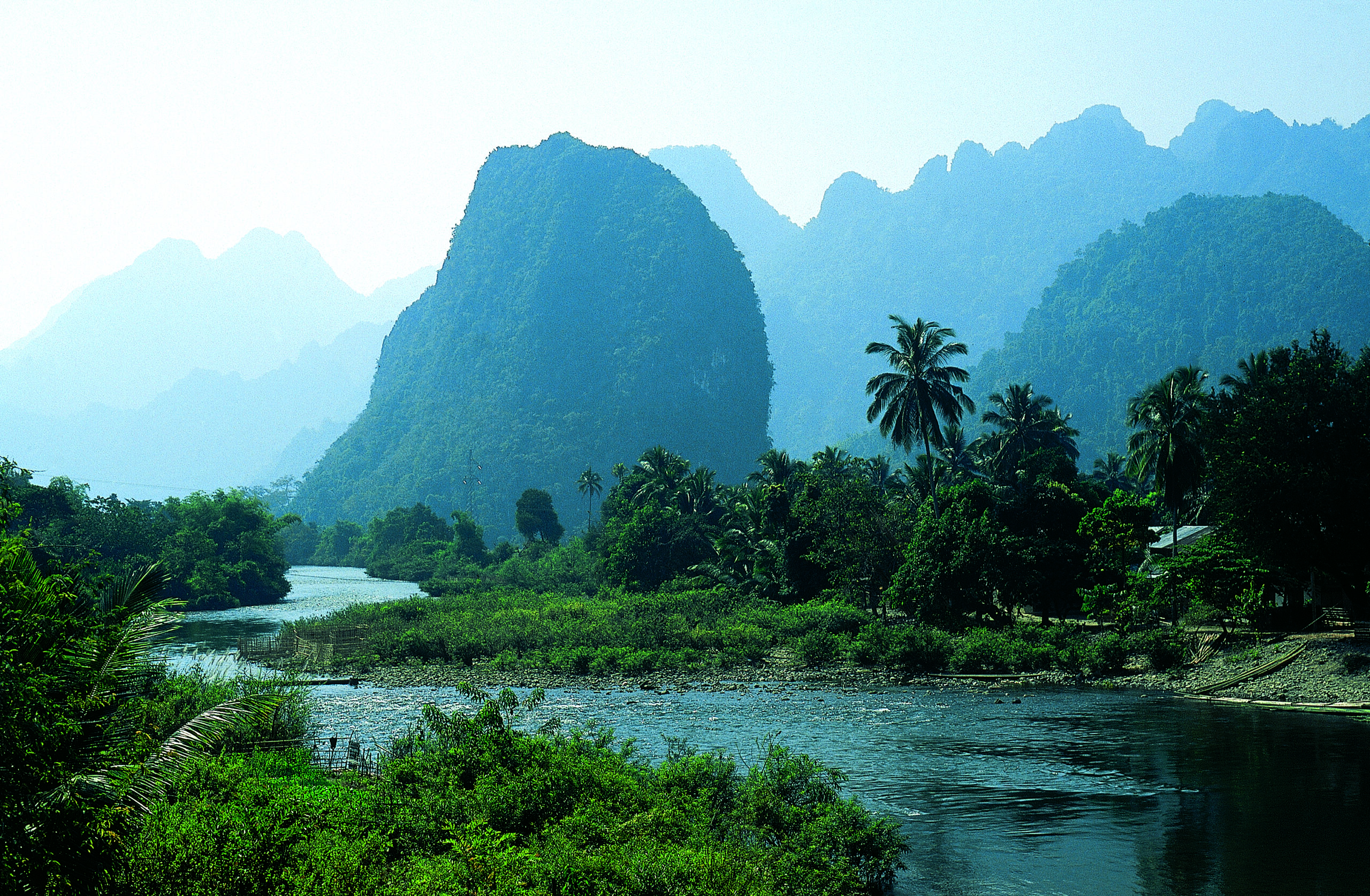 Explore caves & lagoons in Vang Vieng