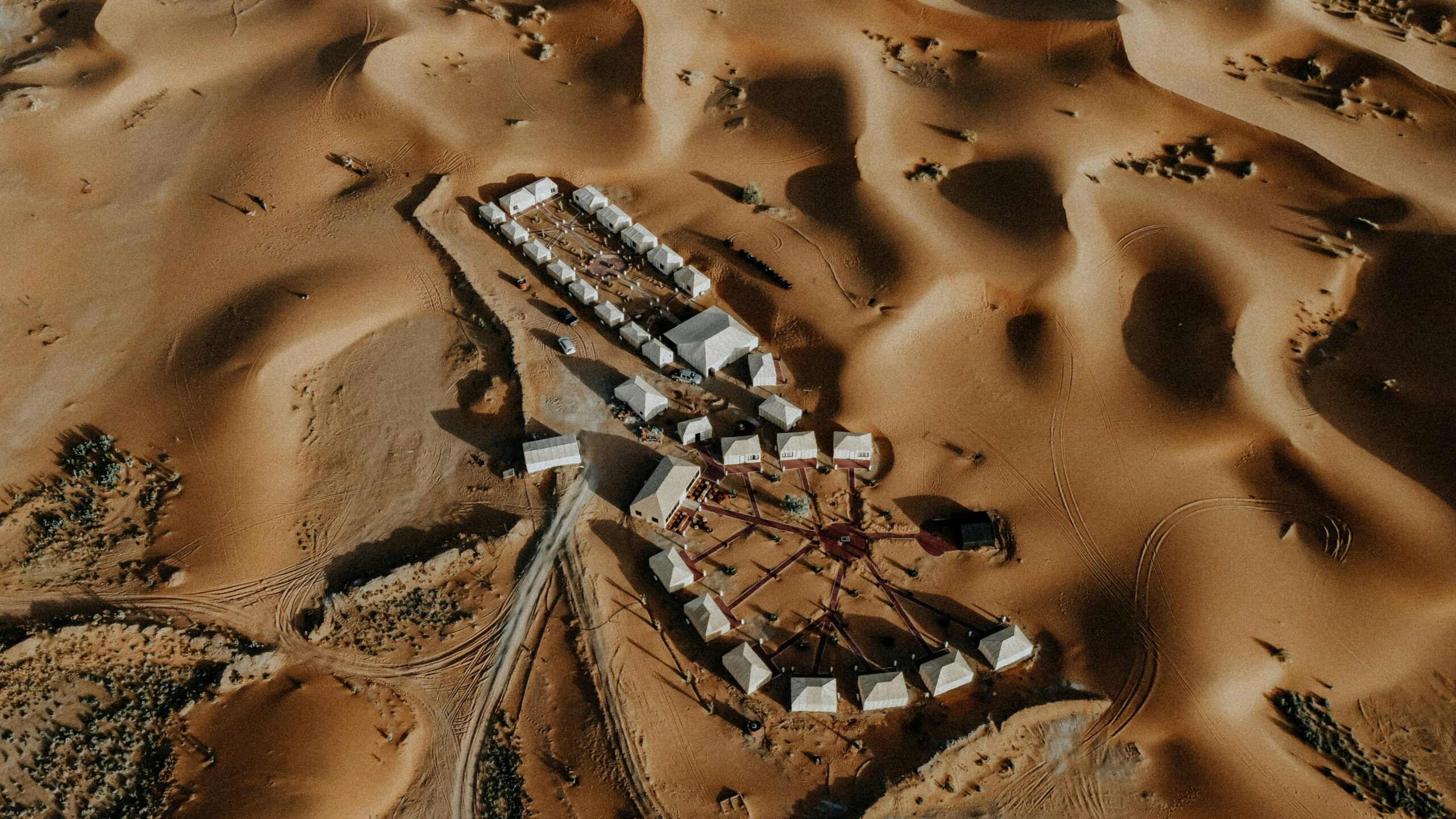 Desert camp in Sahara